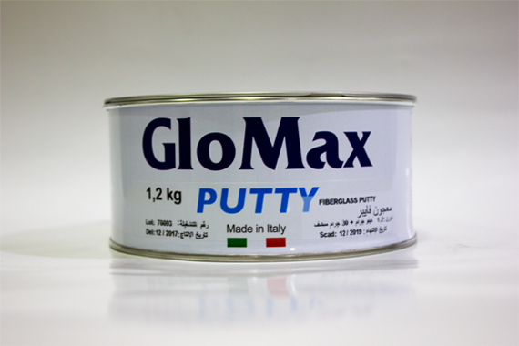 Glomax 1.2 Kg Fiberglass Putty ( Made in Italy )